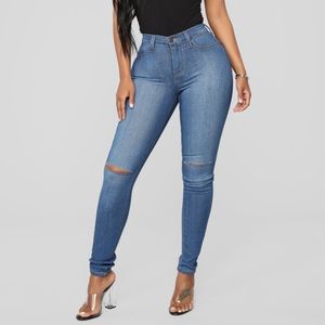 High Waist Skinny Fashion Nova Jeans